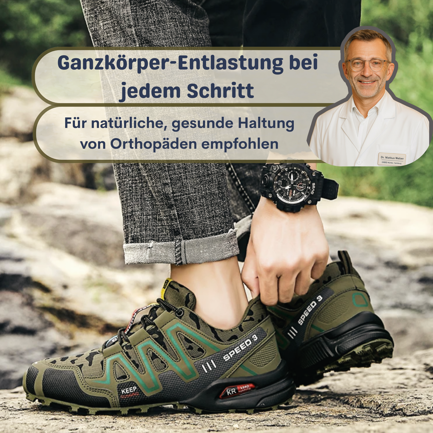 Orthopädischer Lauf- & Wanderschuh - TerraGrip - Unisex