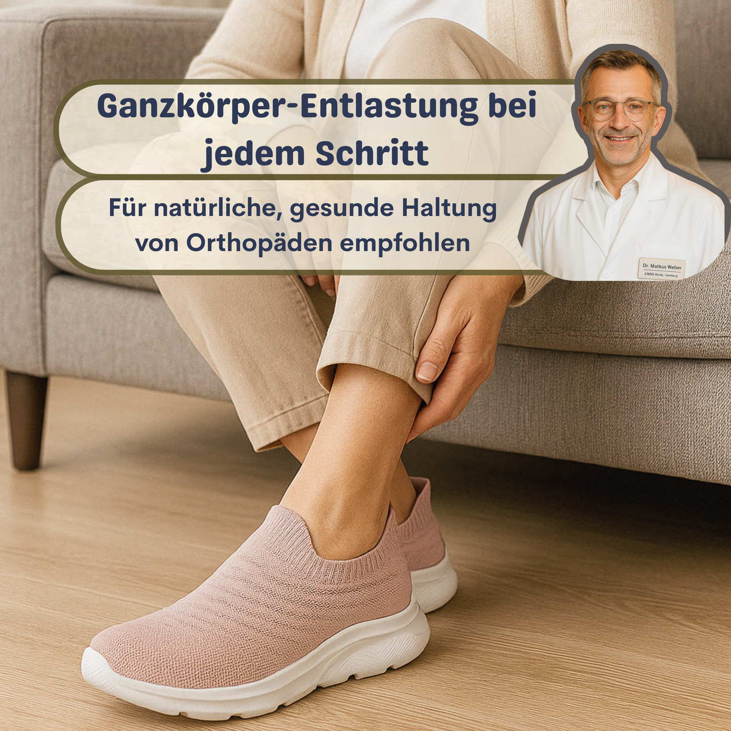 Ergonomischer Anti-Schmerz Slip in Schuh – Orthopädische Unterstützung ohne Bücken - Unisex