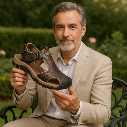 Ergonomische Orthopädische Herrensandalen für Schmerzlinderung - FlexStep