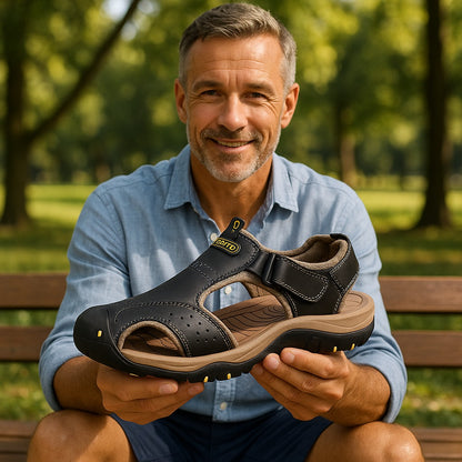 Ergonomische Orthopädische Herrensandalen für Schmerzlinderung - FlexStep