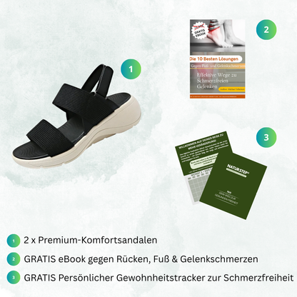 Ergonomische Orthopädische Damensandalen für Schmerzlinderung - SoftWalk
