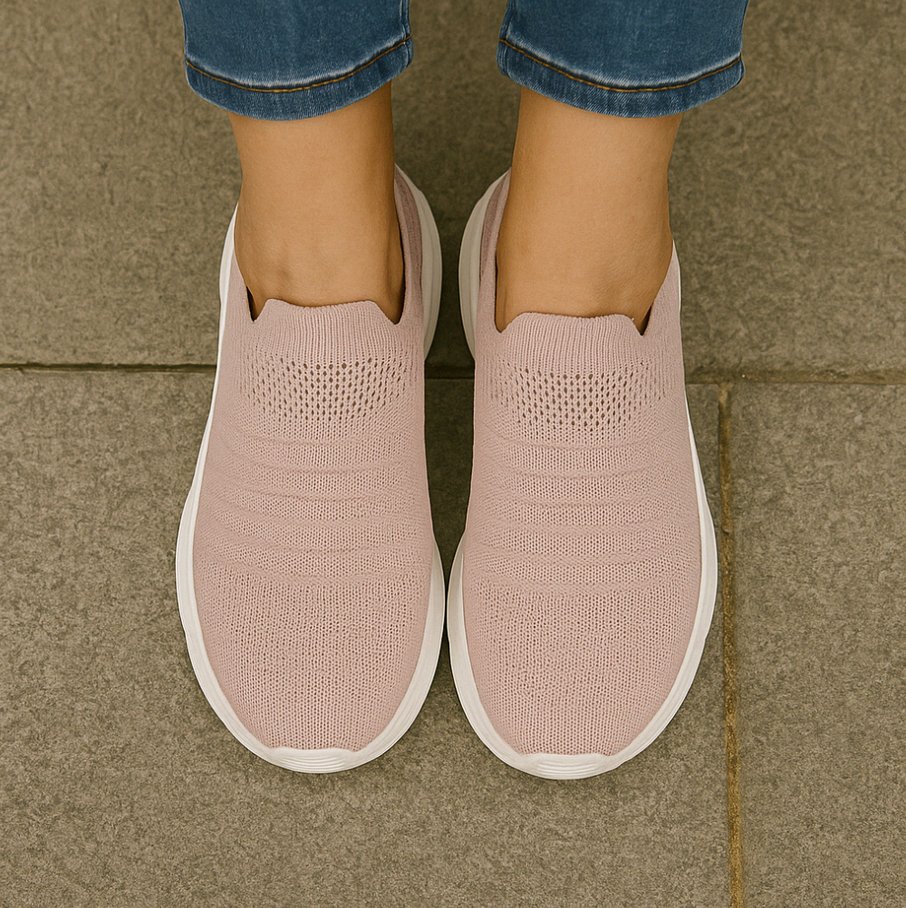 1+1 Slip On Sneaker Damen – Stoff Slip In Schlupf Sneaker – Damen Sneaker zum Reinschlüpfen ohne Schnürsenkel (Kopie)