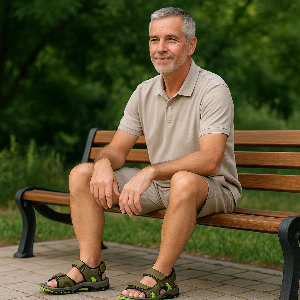 Ergonomische Orthopädische Herrensandalen für Schmerzlinderung - OrthoClaim