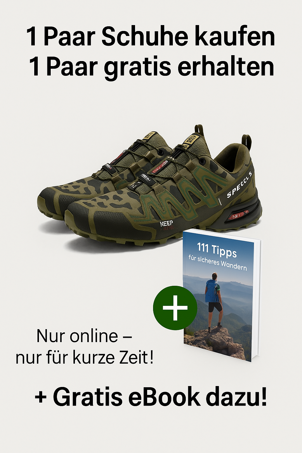 1+1 Aktion Orthopädischer Lauf- & Wanderschuh - TerraGrip Unisex