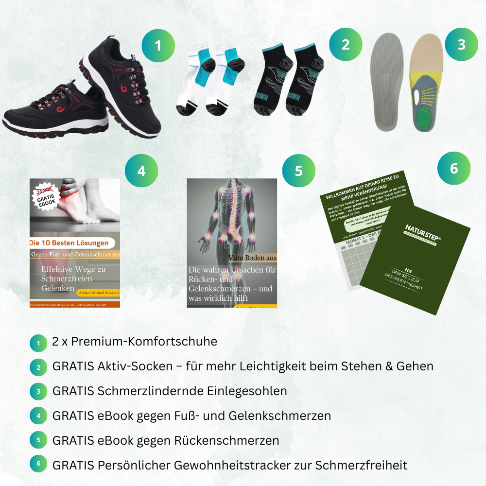 1+1 Orthopädischer Lauf- & Wanderschuh - OrthoQuest - Unisex